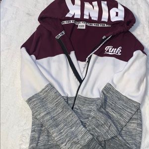 🟪PINK zip up hoodie